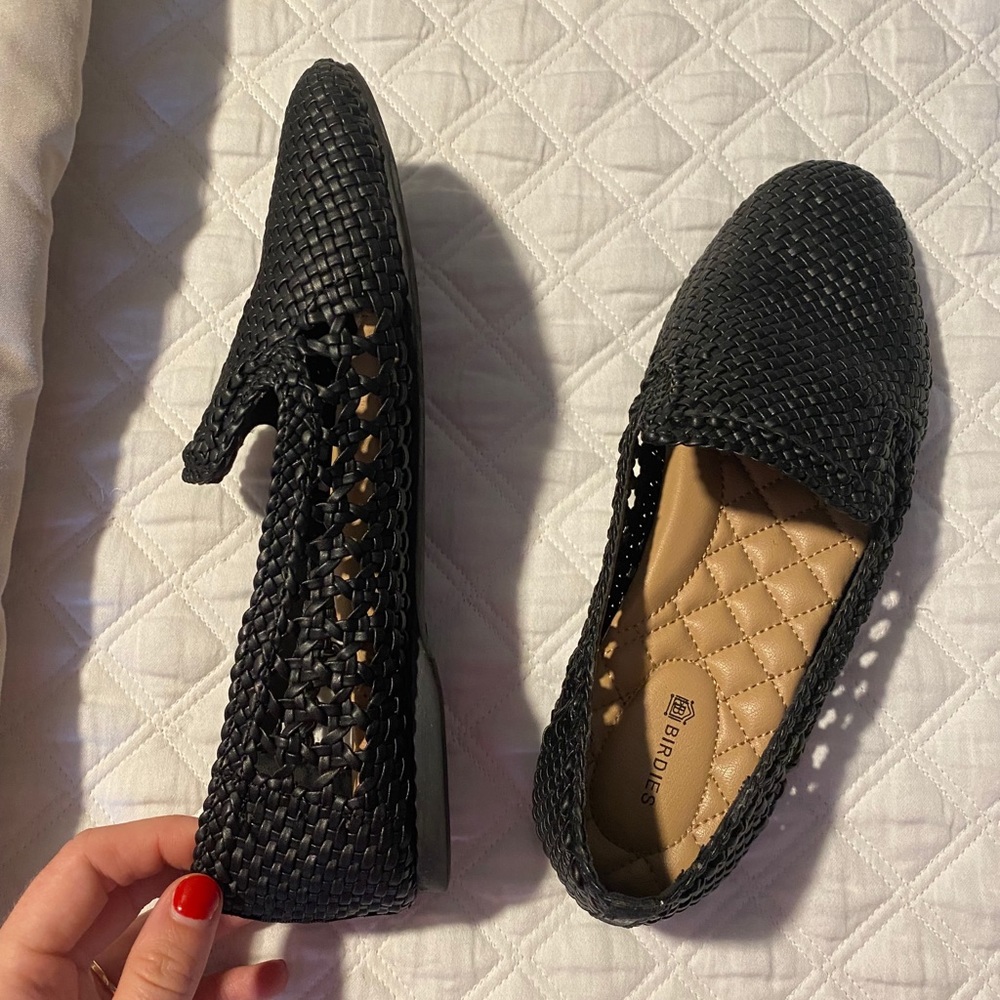 Black woven birdies